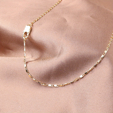 Women's & Men's 18K Gold Plated Chain