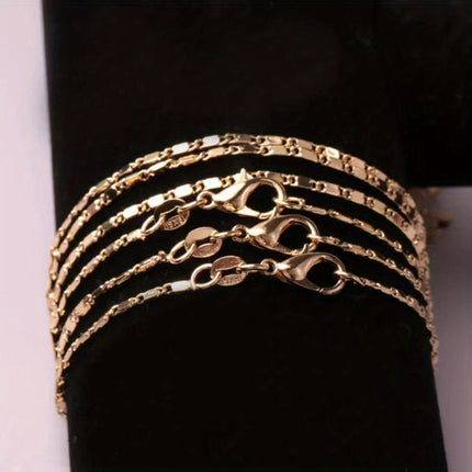 Women's & Men's 18K Gold Plated Chain