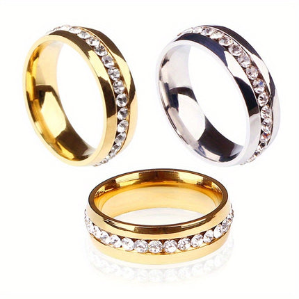 Chic Stainless Steel Band Ring