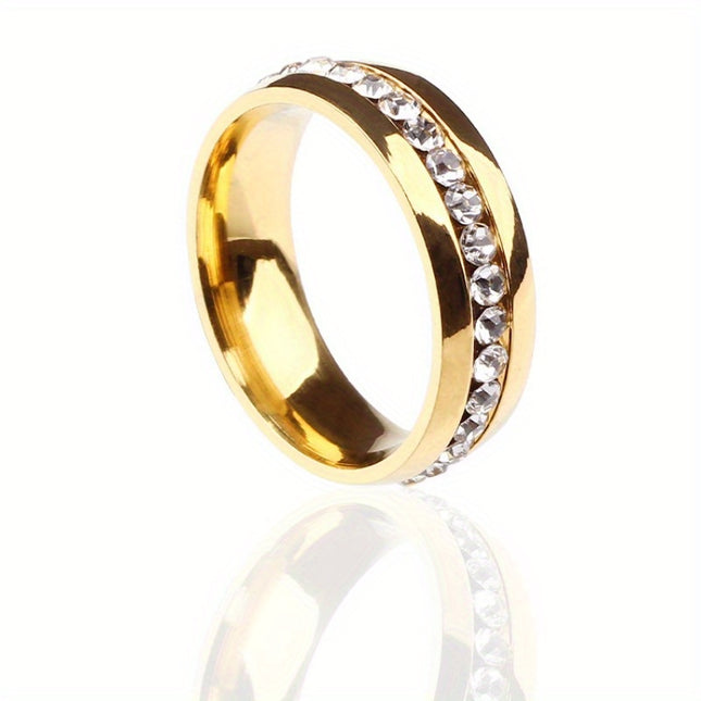 Chic Stainless Steel Band Ring