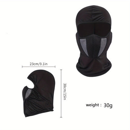 UV Protection Mesh Face Shield – For Cycling & Motorcycling