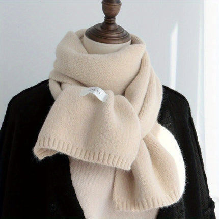 Elegant Men's Knit Wool Scarf