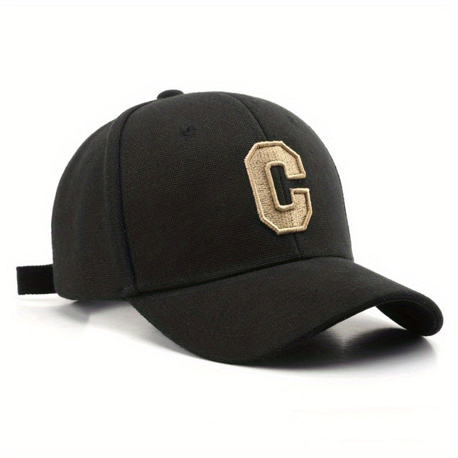 Vintage Cotton Letter C Baseball Cap