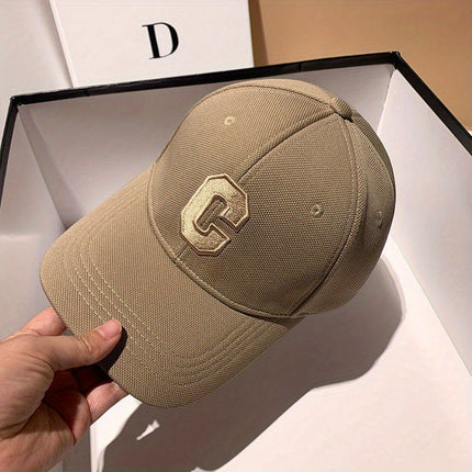 Vintage Cotton Letter C Baseball Cap