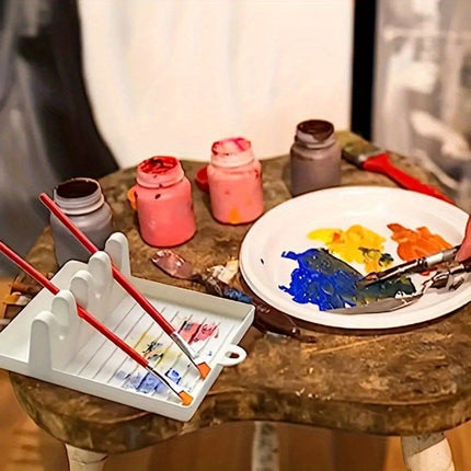 4-Slot Paint Brush Holder for Artists