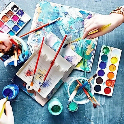 4-Slot Paint Brush Holder for Artists