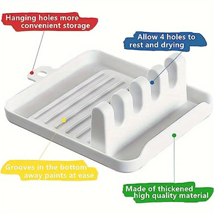 4-Slot Paint Brush Holder for Artists