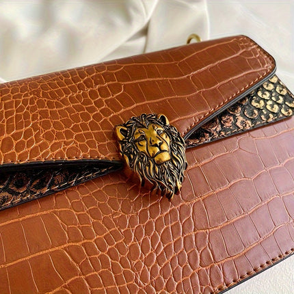 Classic Lion Button Mini Chain Bag