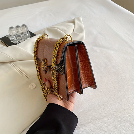 Classic Lion Button Mini Chain Bag
