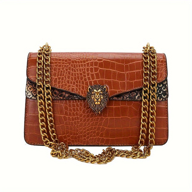 Classic Lion Button Mini Chain Bag