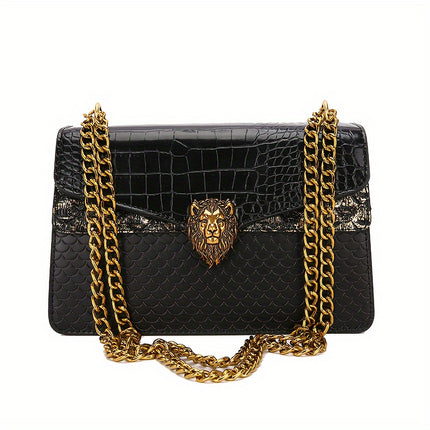Classic Lion Button Mini Chain Bag