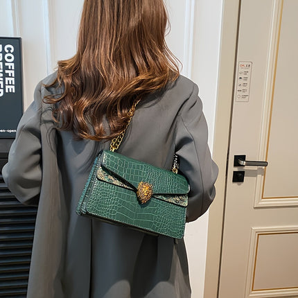 Classic Lion Button Mini Chain Bag