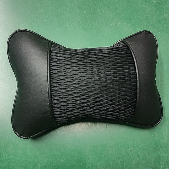 Universal PU Leather Car Neck Pillow – Breathable Comfort