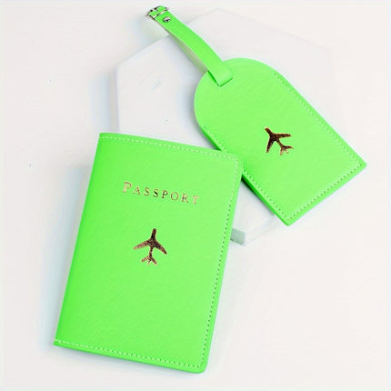Fashion Bronzing Passport Holder Set