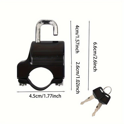 Metal Motorcycle Helmet Lock – Anti-Theft & Secure