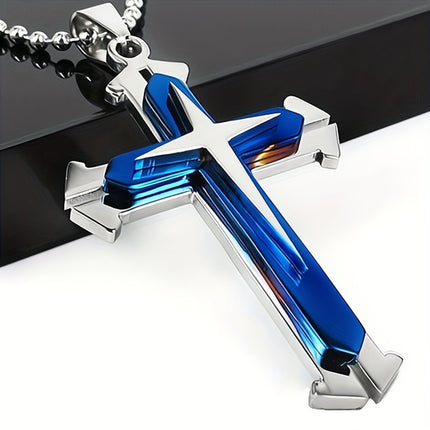Men's Multi-layer Cross Necklace