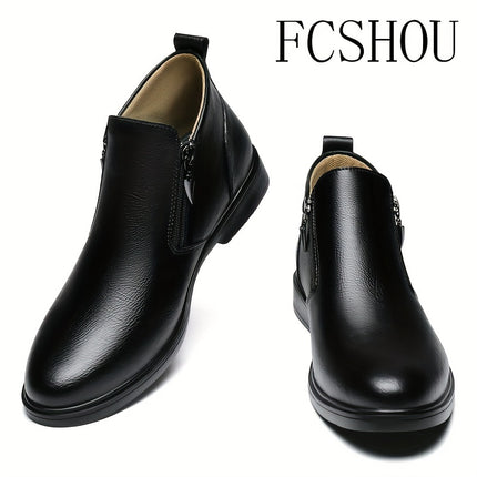 Men's Split Leather Chelsea Boots