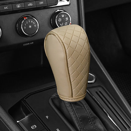 Universal PU Leather Anti-Slip Gear Shift Knob Cover