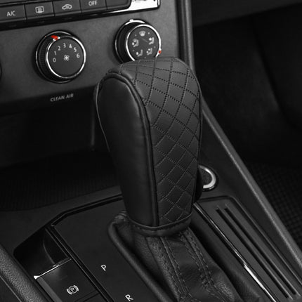 Universal PU Leather Anti-Slip Gear Shift Knob Cover