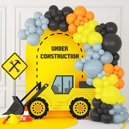 Construction-Themed Balloon Garland Kit 125pcs