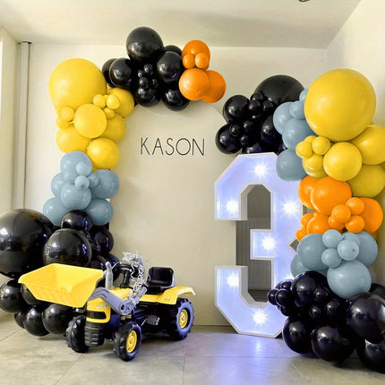Construction-Themed Balloon Garland Kit 125pcs