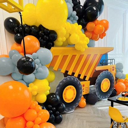 Construction-Themed Balloon Garland Kit 125pcs