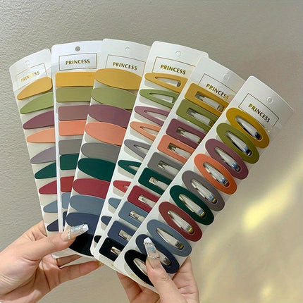 10pcs Vintage Simple Hair Clips – Casual, Elegant Accessories