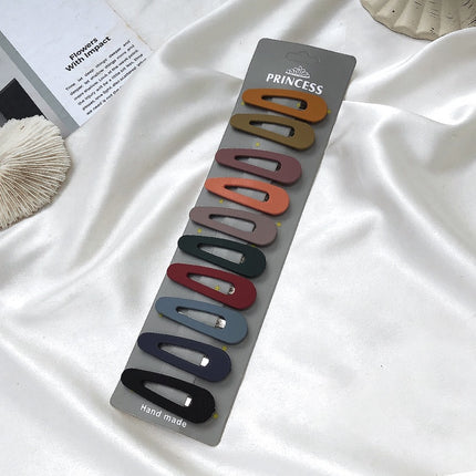 10pcs Vintage Simple Hair Clips – Casual, Elegant Accessories