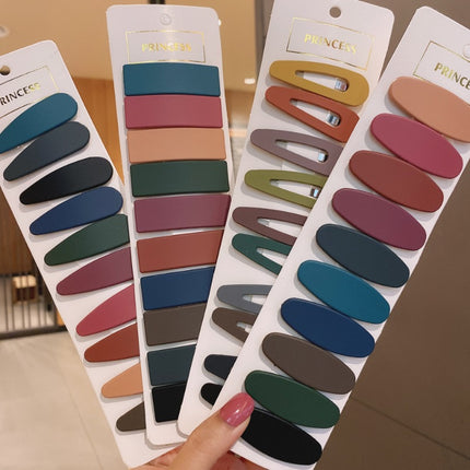 10pcs Vintage Simple Hair Clips – Casual, Elegant Accessories