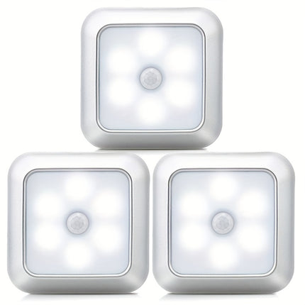 6LED Motion Sensor Night Light - Wireless Wall Lamp