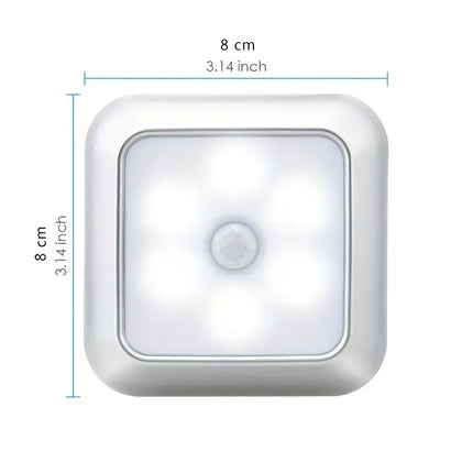 6LED Motion Sensor Night Light - Wireless Wall Lamp