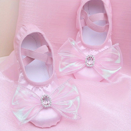 Girls' Elegant Pink Ballet Shoes