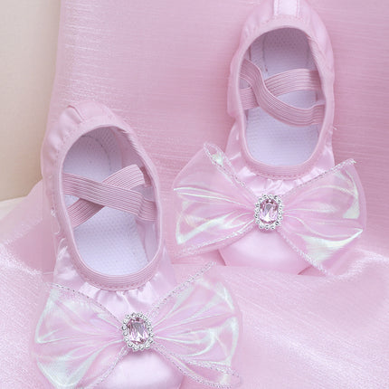 Girls' Elegant Pink Ballet Shoes