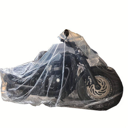 Universal Transparent Motorcycle Dust Cover – All-Weather Protection