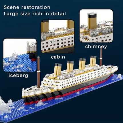 Titanic Mini Building Blocks – DIY Cruise Ship Model - Monti Bargains