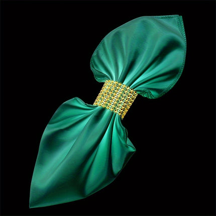 10pcs Elegant Rhinestone Napkin Buckle