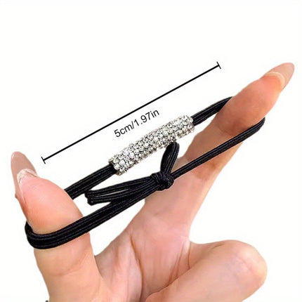 Glitter Rhinestones Hair Ties (5/10pcs)
