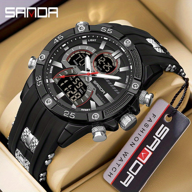 Luxury Dual Display Sports Watch
