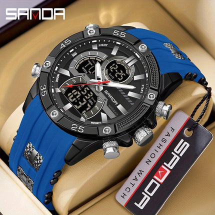 Luxury Dual Display Sports Watch