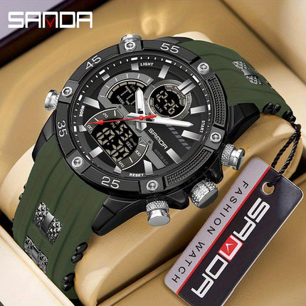 Luxury Dual Display Sports Watch