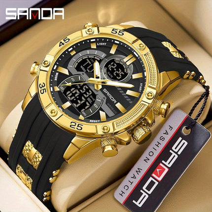 Luxury Dual Display Sports Watch