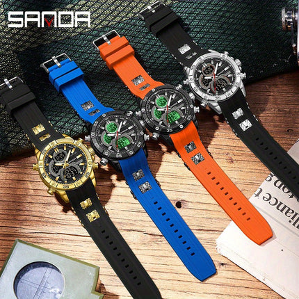 Luxury Dual Display Sports Watch