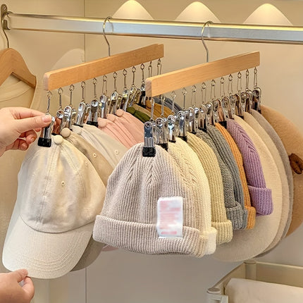 Adjustable Wooden Multi-Clip Hanger