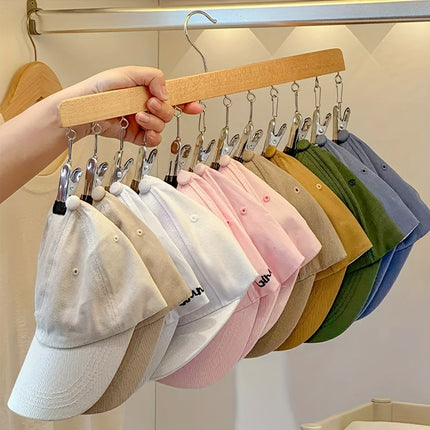 Adjustable Wooden Multi-Clip Hanger