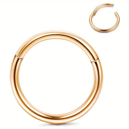 Minimalist Titanium Nose Hoop Ring