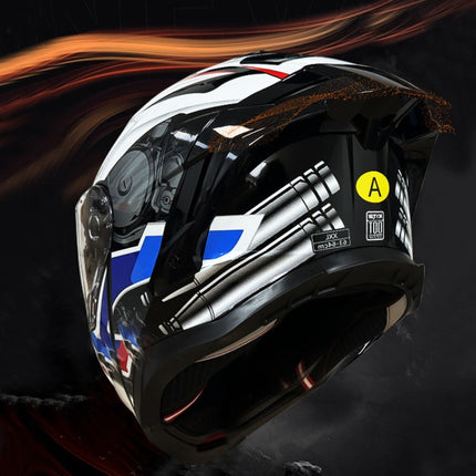 Dual Visor Flip-Up Motorcycle Helmet – Stylish & Safe