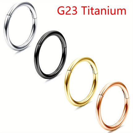 Minimalist Titanium Nose Hoop Ring