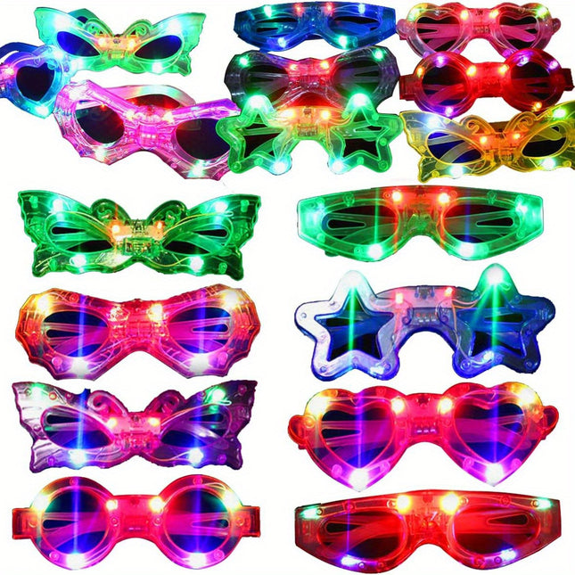 6pcs LED Light-Up Glasses for Parties & Celebrations