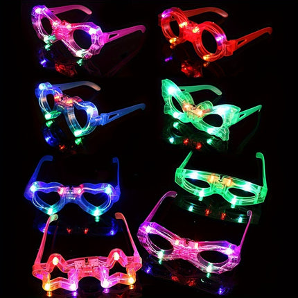 6pcs LED Light-Up Glasses for Parties & Celebrations