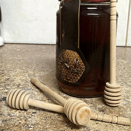 2-Pack Wooden Honey Dipper Sticks